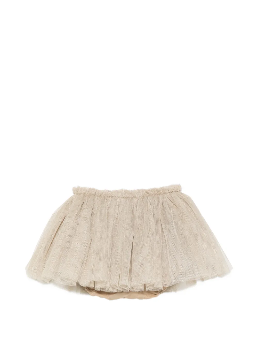Donsje Rieta gelaagde tulen rok Beige