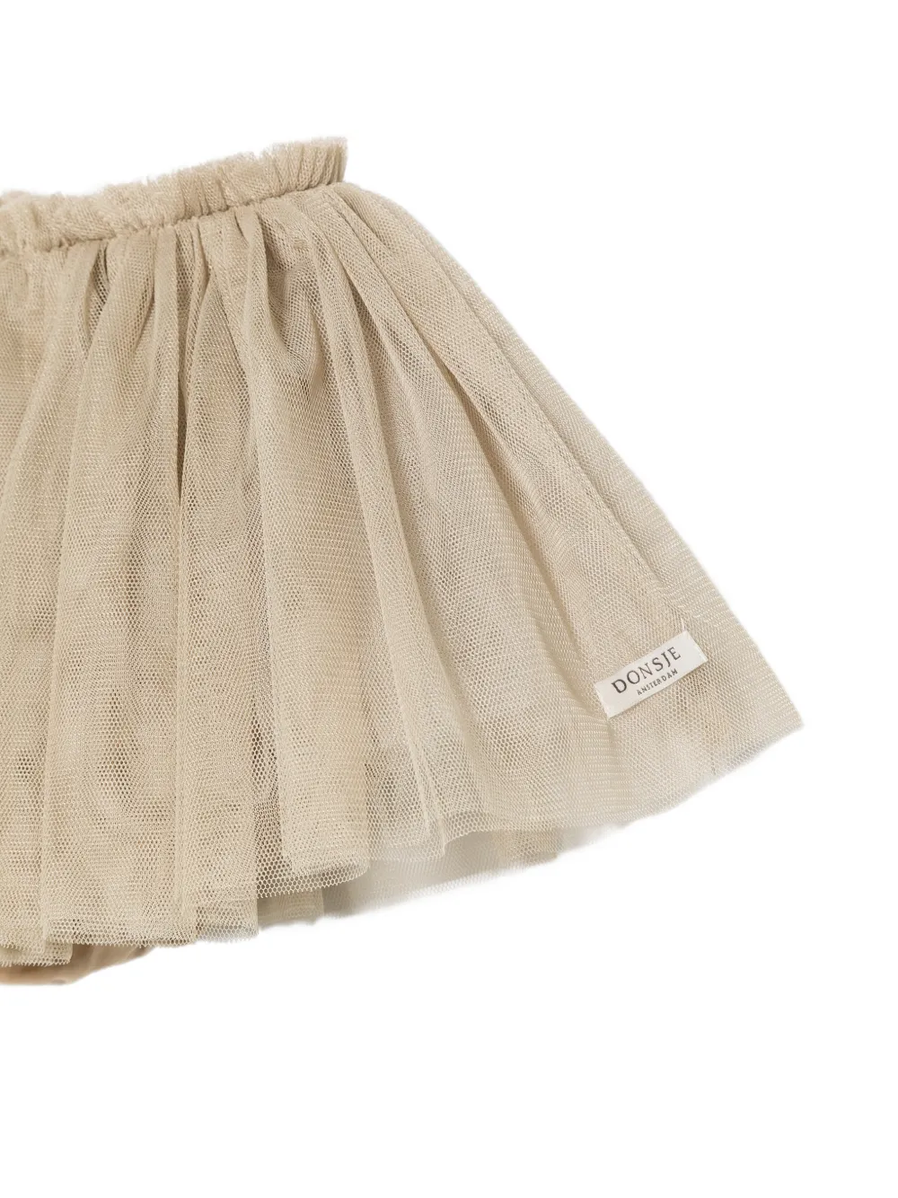 Donsje Rieta gelaagde tulen rok Beige