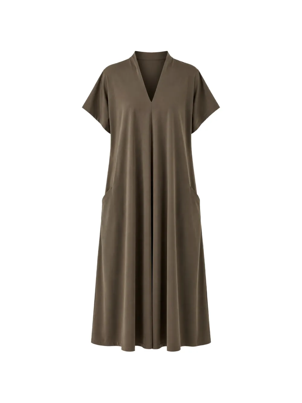 INDIES Sibile V-neck short-sleeve midi dress