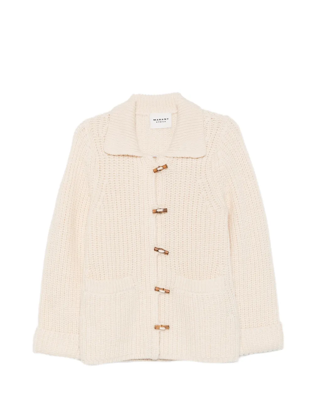 MARANT ÉTOILE Delinda toggle-fastening ribbed cardigan