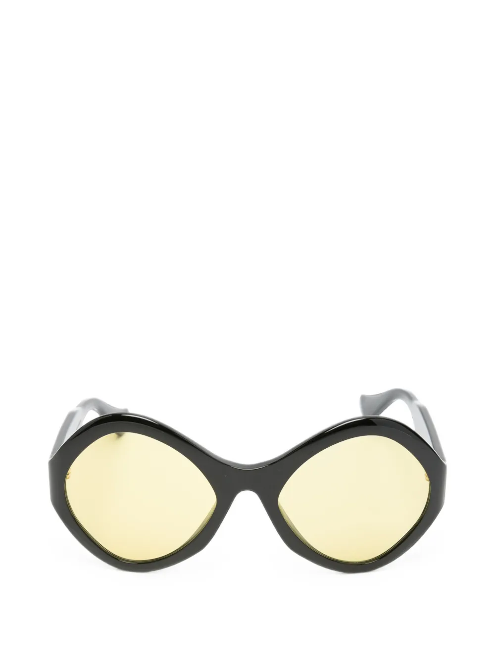 VALENTINO GARAVANI EYEWEAR VLogo geometric-frame sunglasses - Nero