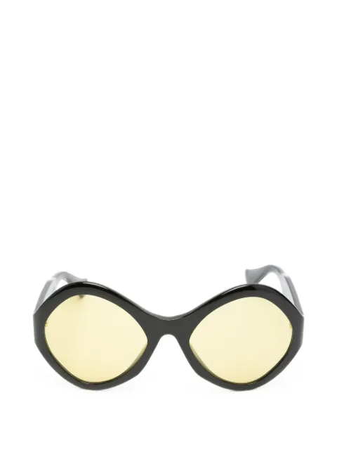 VALENTINO GARAVANI EYEWEAR солнцезащитные очки в геометрической оправе с логотипом VLogo