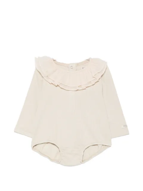 Donsje Fabien ruffled ribbed bodysuit