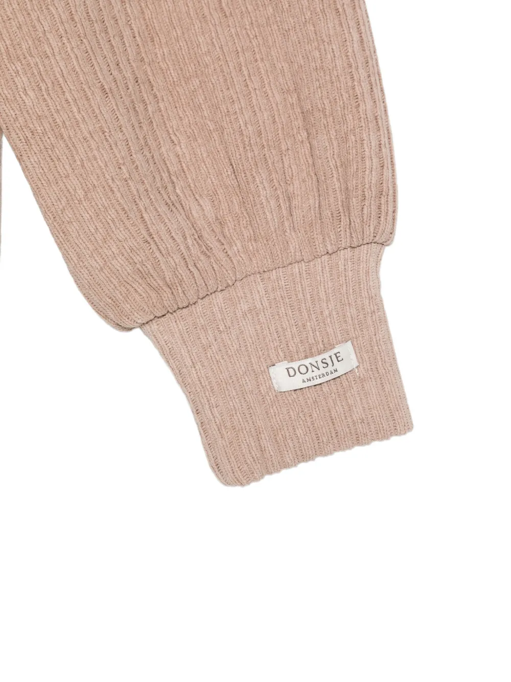 Donsje Jipie ribbed-knit cuffed trousers Beige
