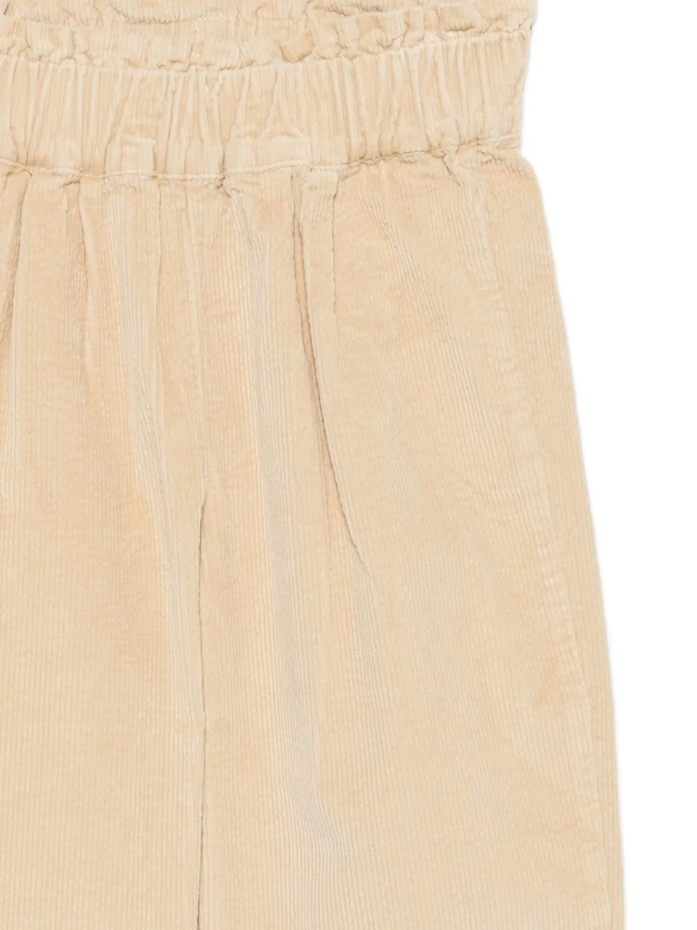 Donsje corduroy elasticated-waist trousers Beige