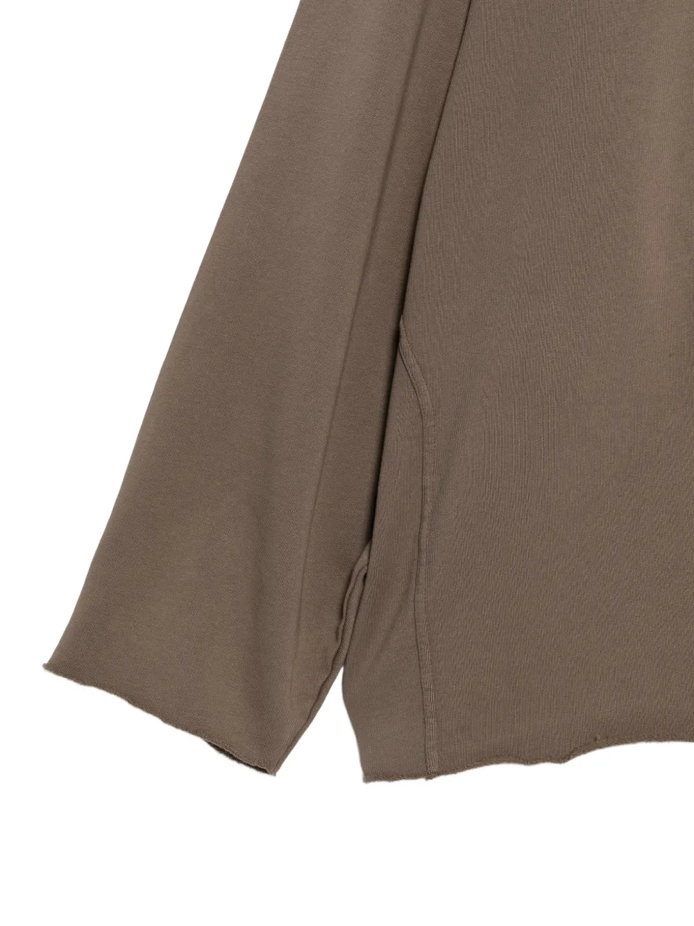 Rick Owens DRKSHDW Gerafelde hoodie Bruin