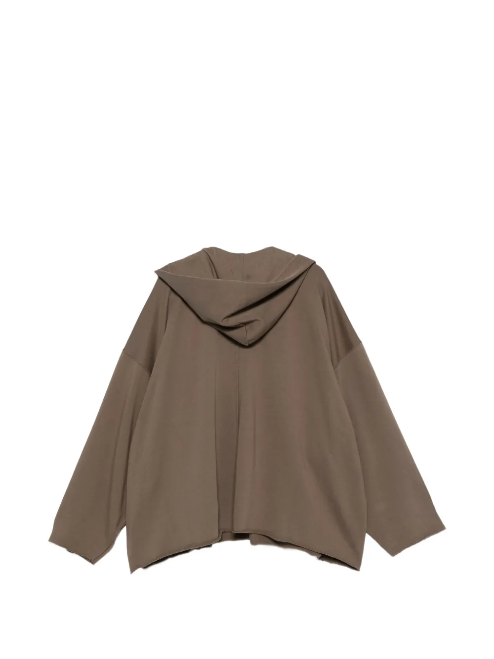 Rick Owens DRKSHDW Gerafelde hoodie Bruin