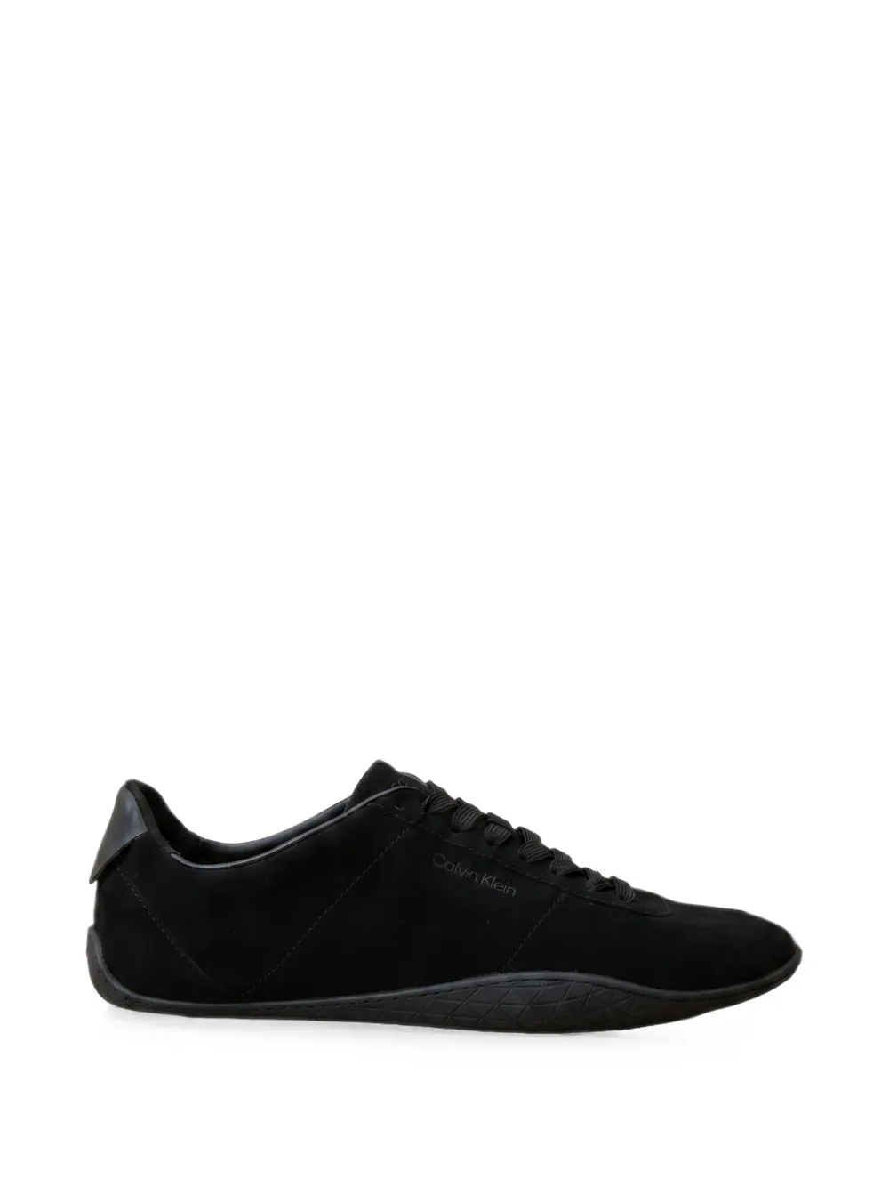 Calvin Klein calf suede logo-print sneakers - Nero
