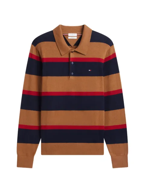 Tommy Hilfiger striped polo-collar sweater