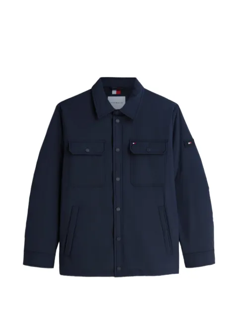 Tommy Hilfiger padded logo-patch shirt jacket