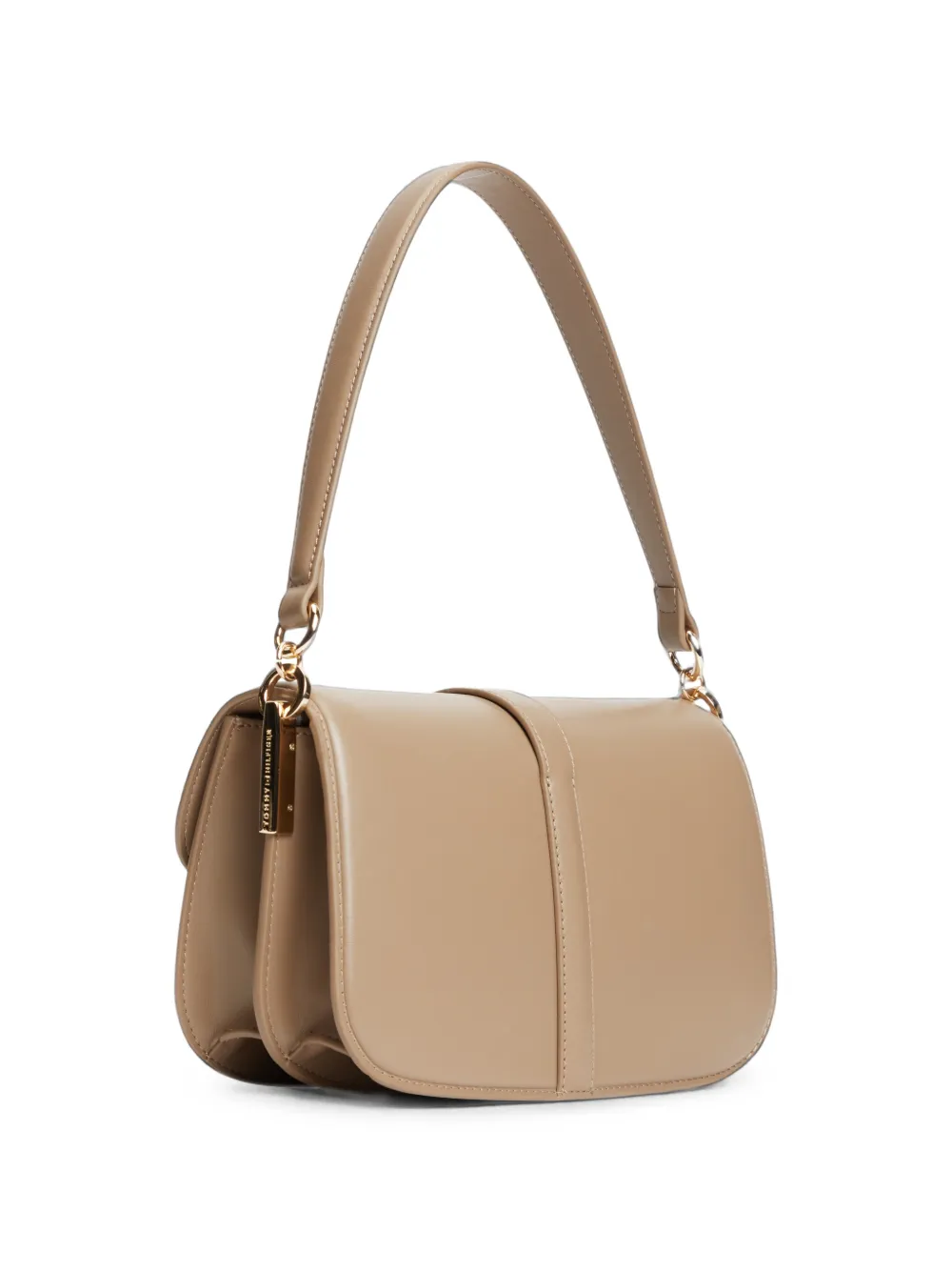 Tommy Hilfiger Schoudertas met logoplakkaat Beige