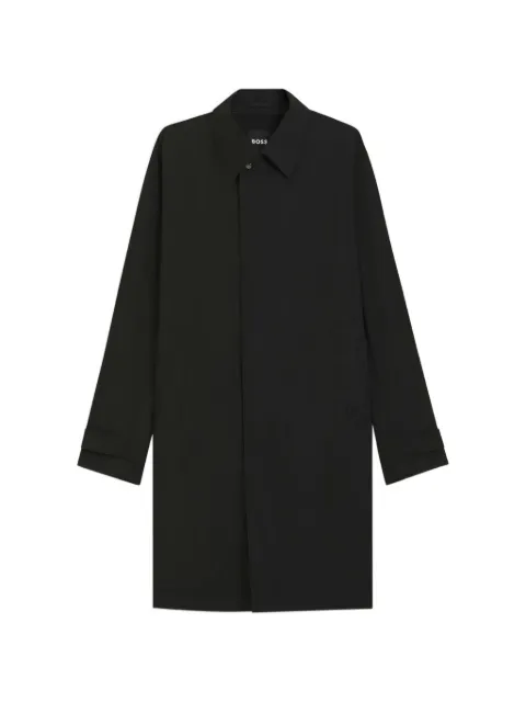 BOSS abrigo impermeable en tejido stretch