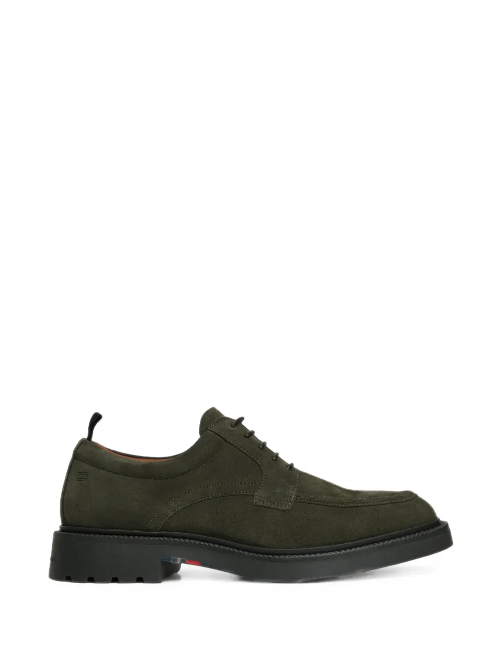 Tommy Hilfiger lace-up suede derby shoes Groen