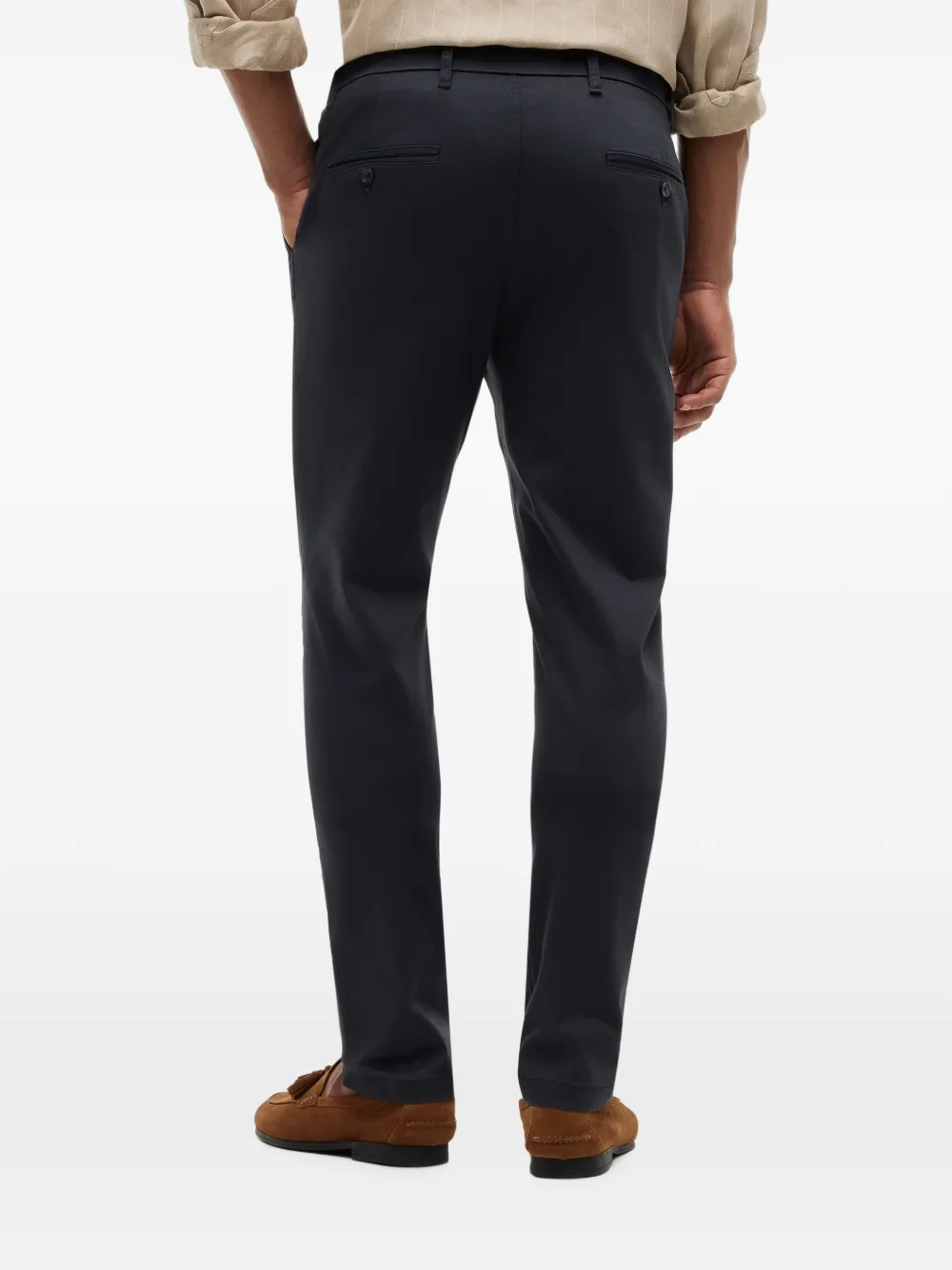 Tommy Hilfiger Chino met logopatch Blauw