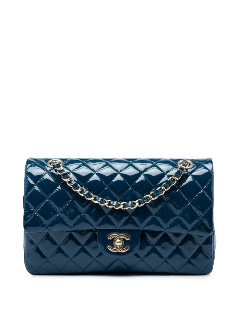 CHANEL Pre-Owned 2018 Medium Classic Patent Double Flap shoulder bag