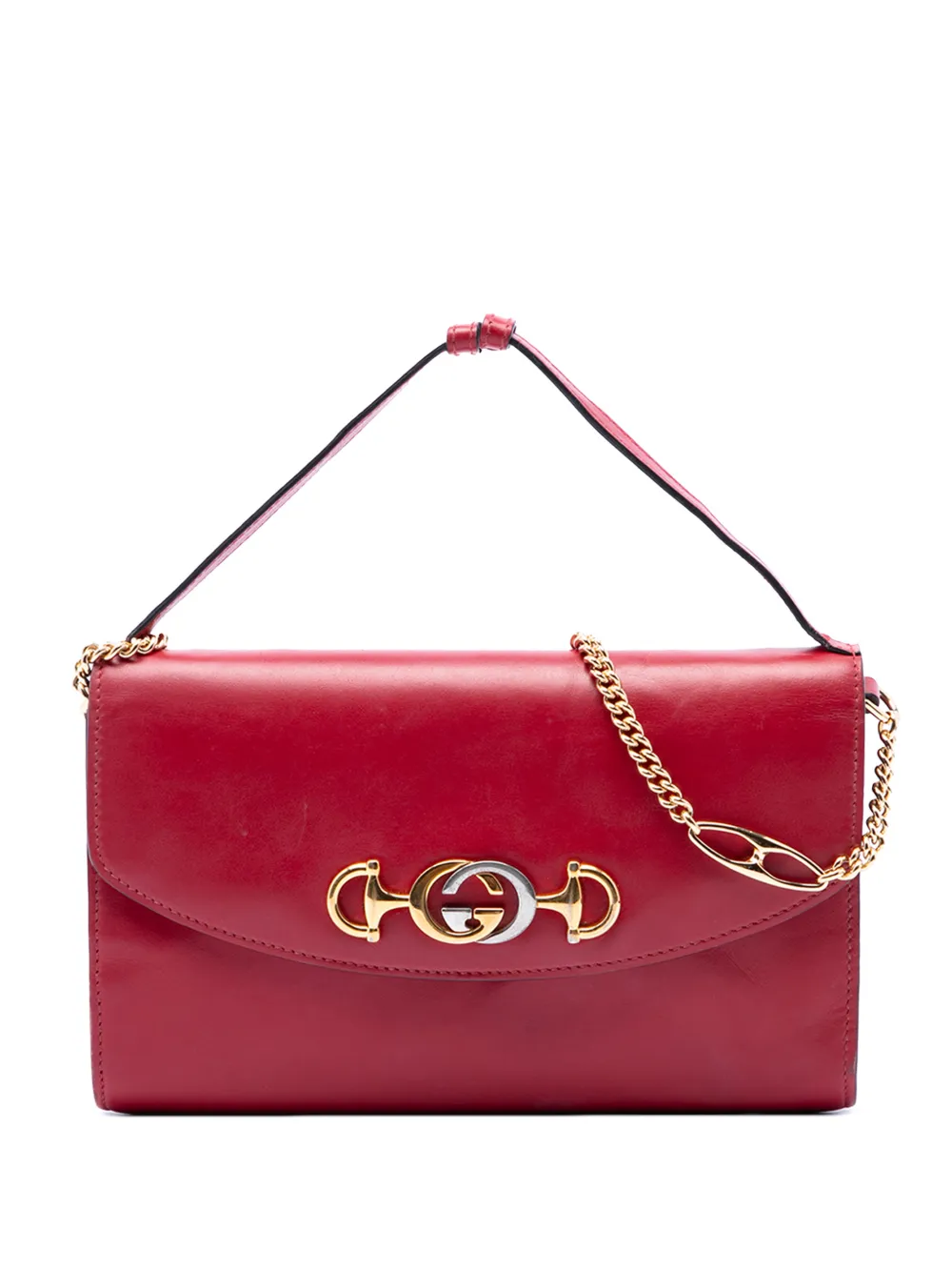 Gucci Pre-Owned 2016-2026 Small Leather Zumi satchel - Rosso
