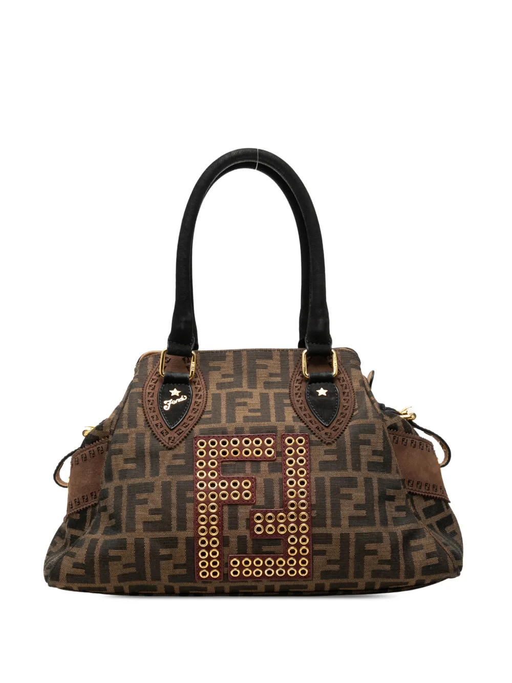 Fendi Pre-Owned 2000-2010 Zucca Canvas Grommet Etniko Du Jour tote bag - Marrone