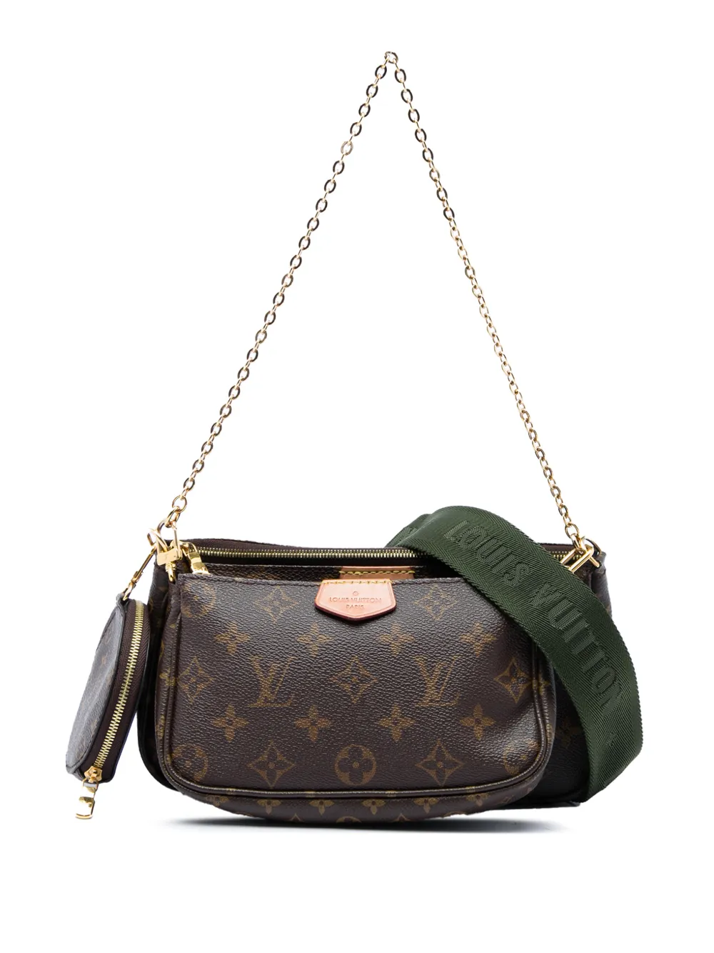Louis Vuitton Pre-Owned Borsa a tracolla Multi Pochette Accessoires con monogramma 2020 - Marrone