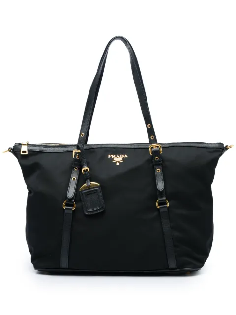Prada Pre-Owned sac convertible zippé Tessuto à finitions Saffiano (2013-2026)