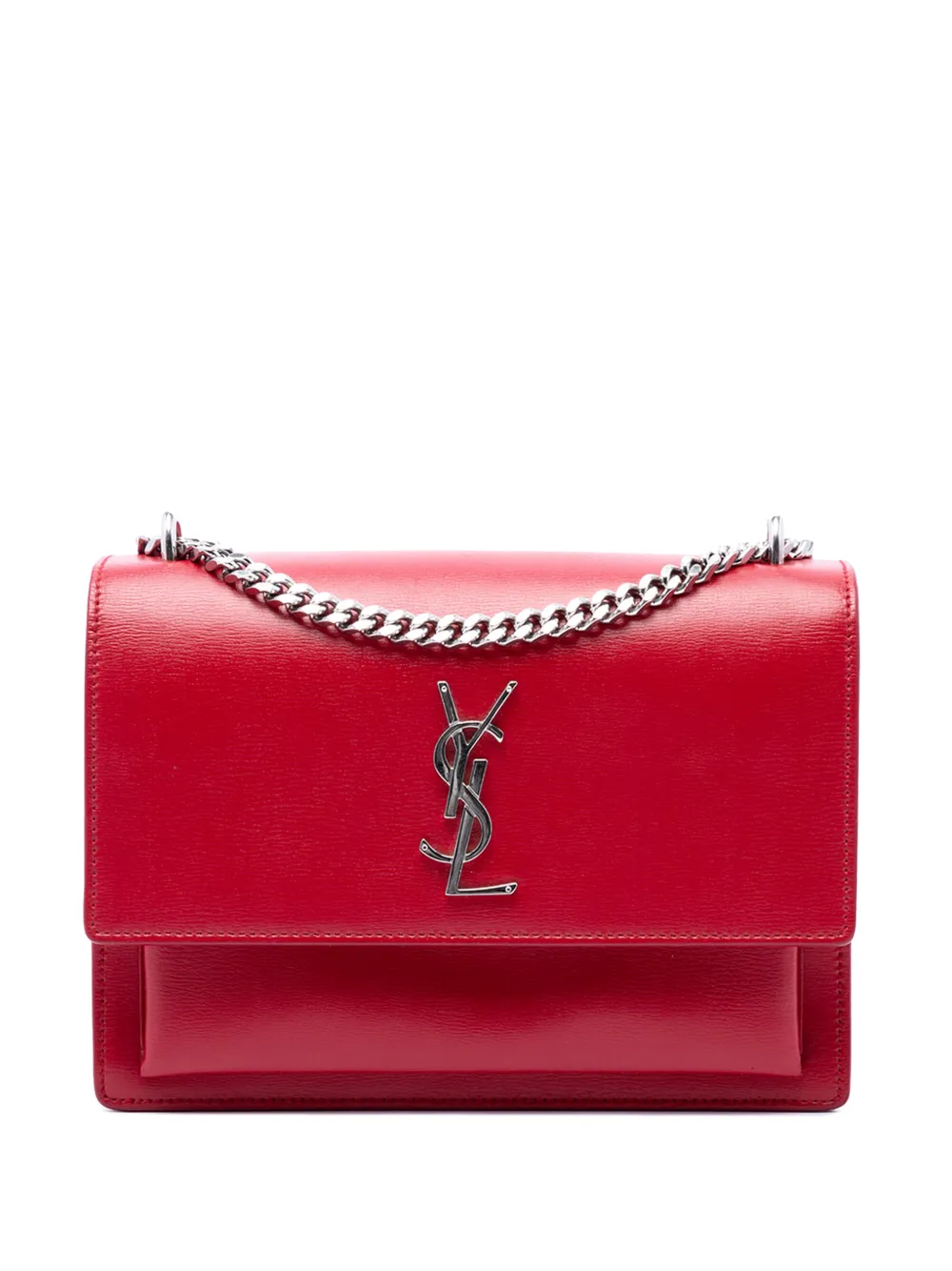 Saint Laurent Pre-Owned 2018 mittelgroße Monogram Sunset Umhängetasche - Rot