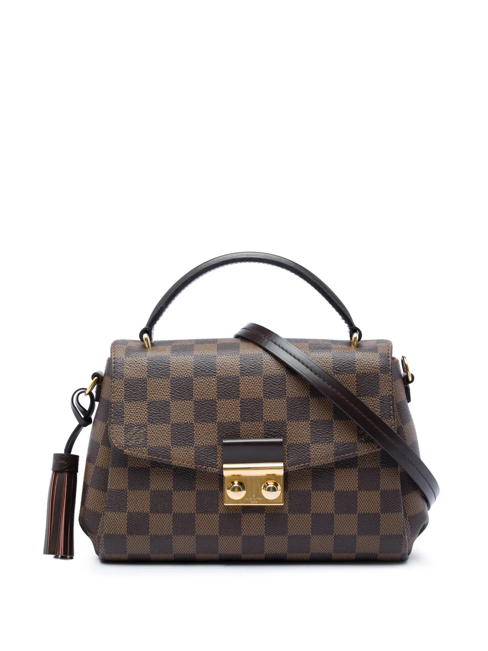 Louis Vuitton Pre-Owned 2016 Damier Ebene Croisette satchel - Marrone