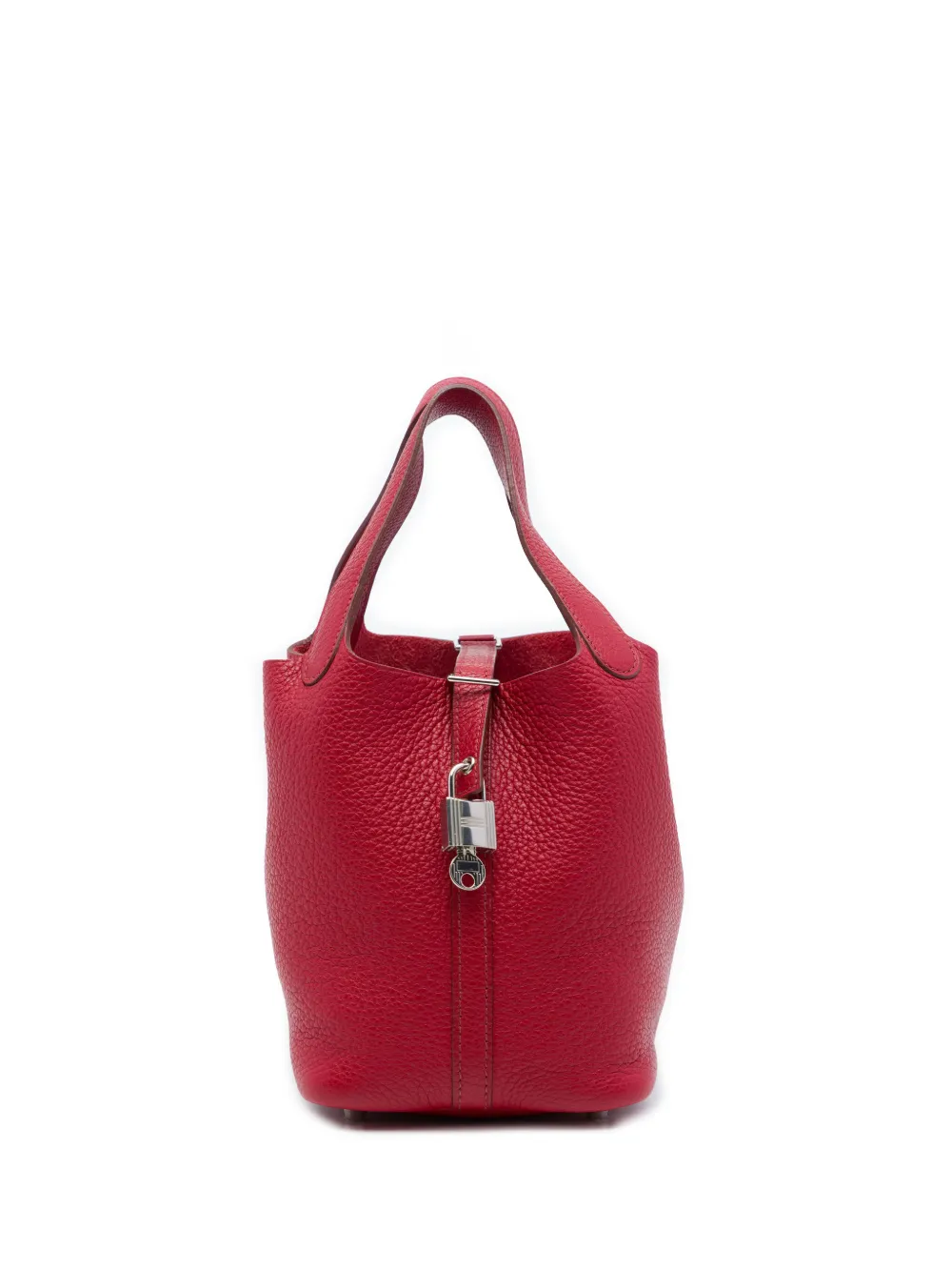 Hermès Pre-Owned Borsa a mano Picotin Lock 18 in pelle Clemence 2009 - Rosso