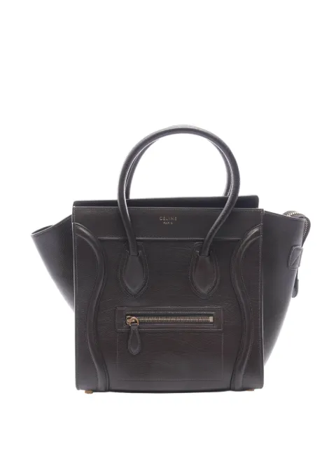 Celine Pre-Owned 2010-2026 Micro Leather Luggage tote bag