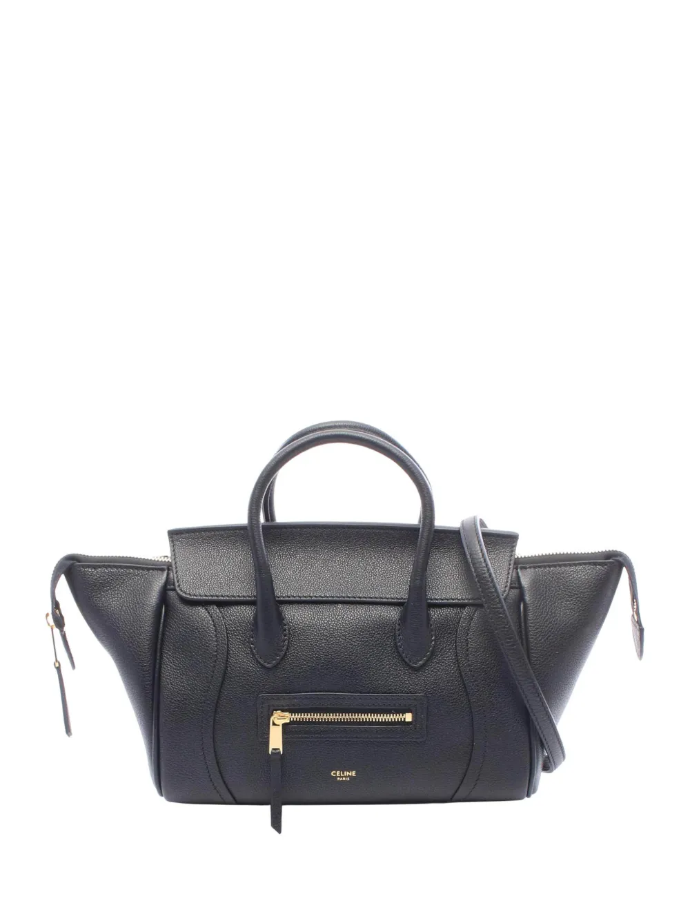 Celine Pre-Owned 2010-2026 Small Calfskin Little Luggage Top Handle Bag satchel - Nero