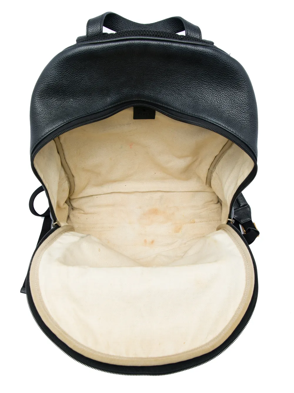 Gucci Pre-Owned 2016-2026 leren rugzak met logo Zwart
