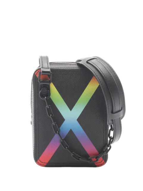 Louis Vuitton Pre-Owned 2019 Taiga Rainbow Danube crossbody bag