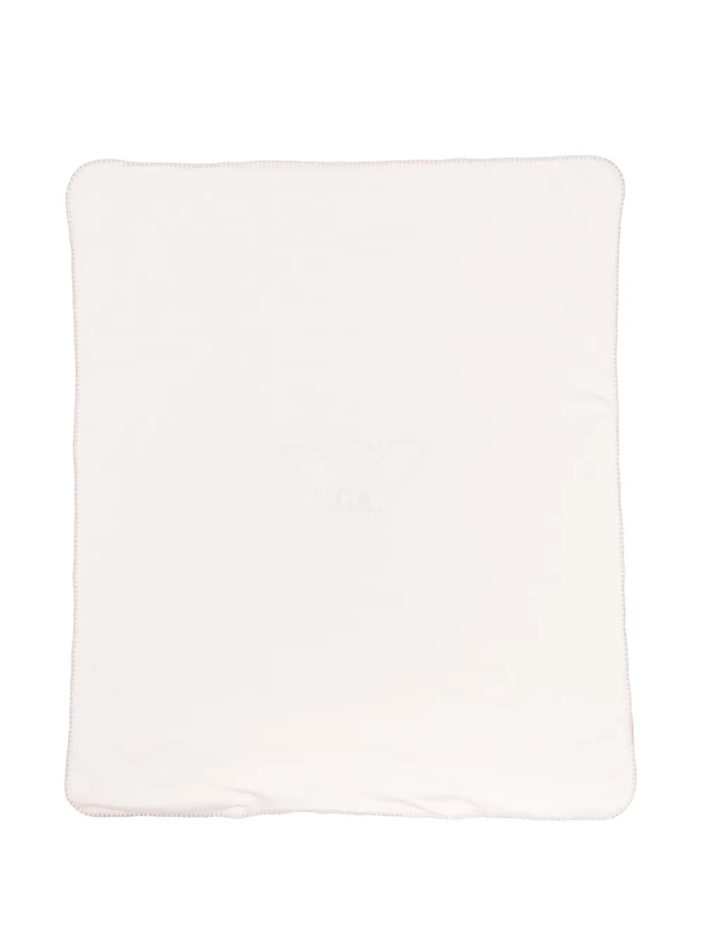 Emporio Armani Kids embroidered logo blankets - Toni neutri