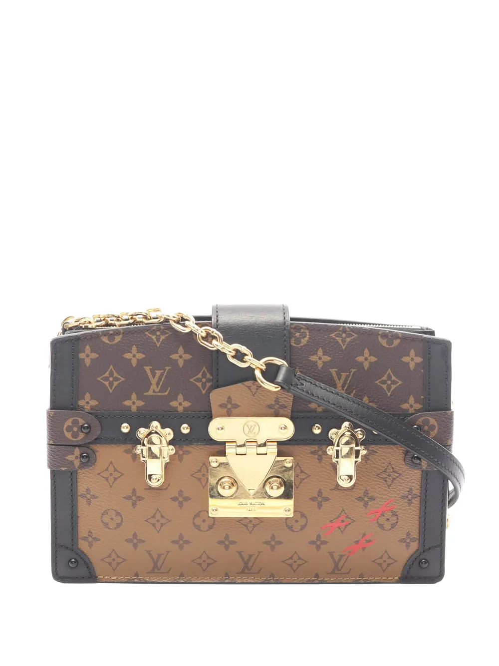 Louis Vuitton Pre-Owned 2018-2026 Monogram Reverse Trunk Clutch crossbody bag - Braun