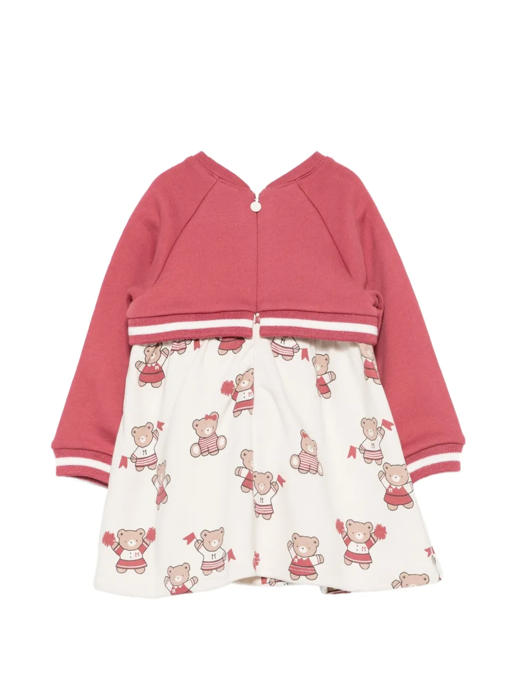 Mayoral Jurk met gelaagd effect en beren-print Beige