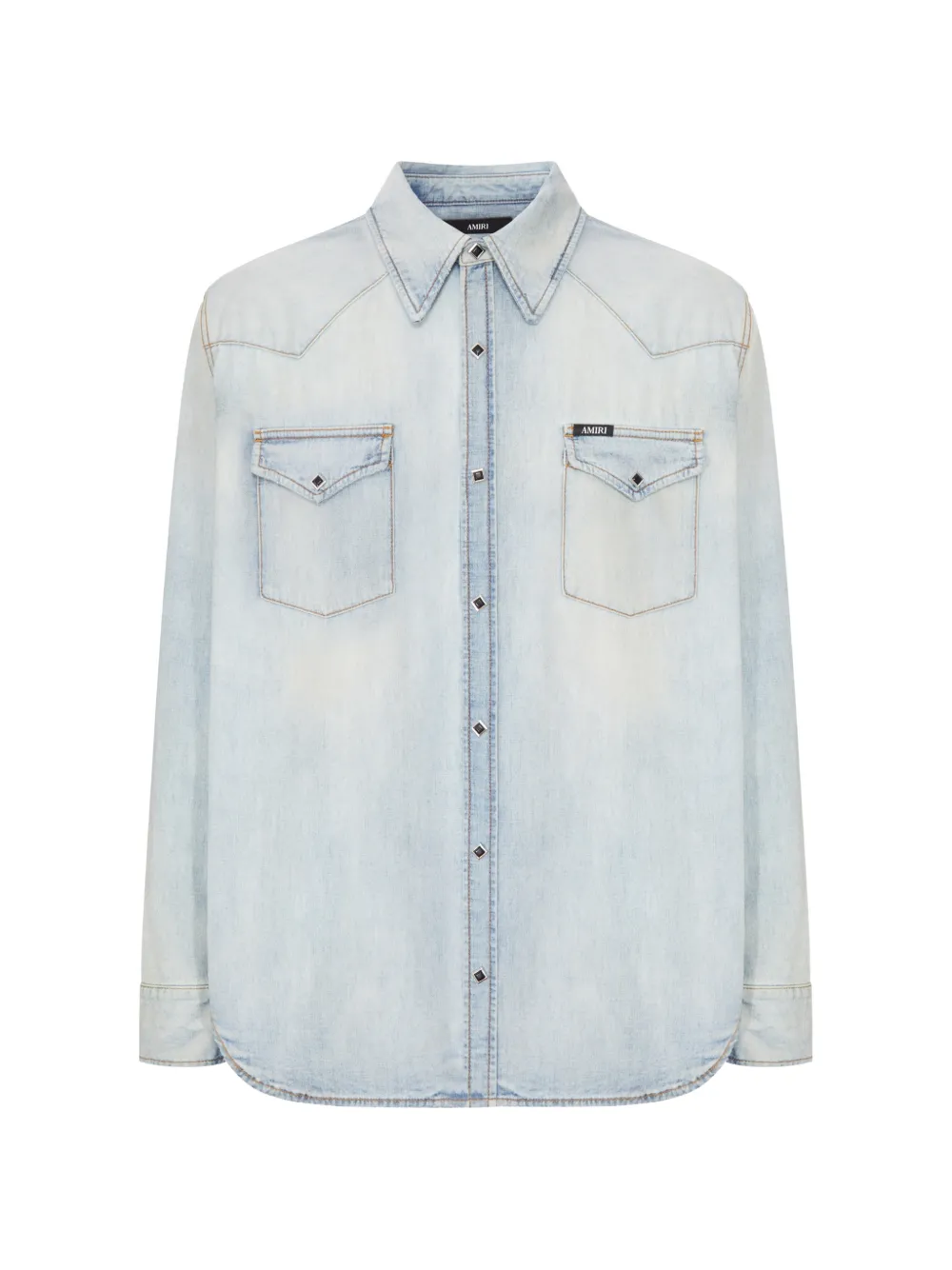 AMIRI Western denim long sleeve shirt - Blu