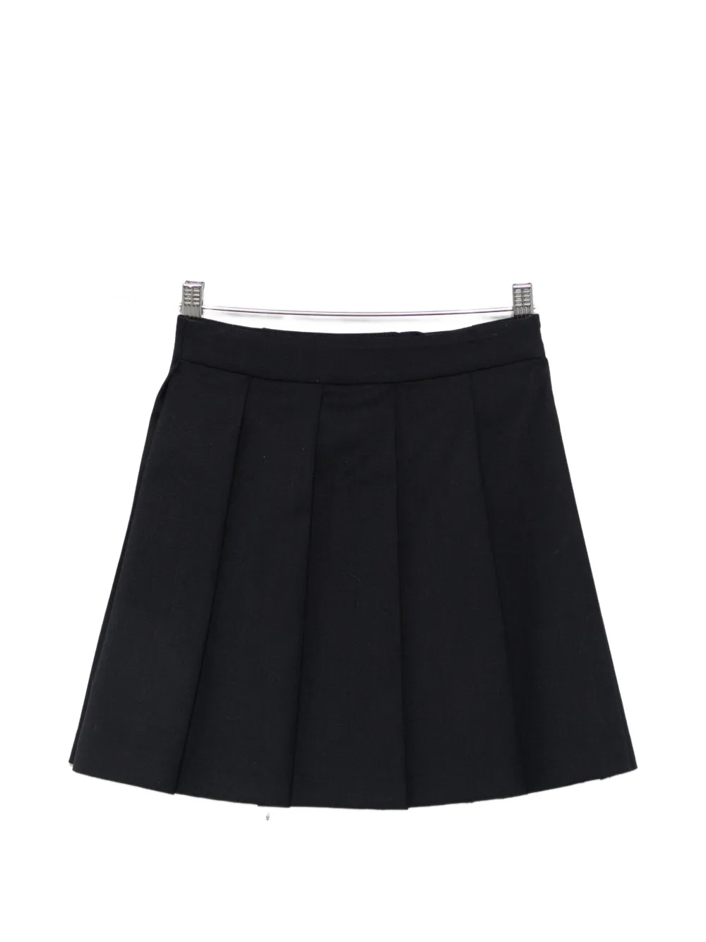 Emporio Armani Kids Geplooide rok met knoopsluiting Zwart