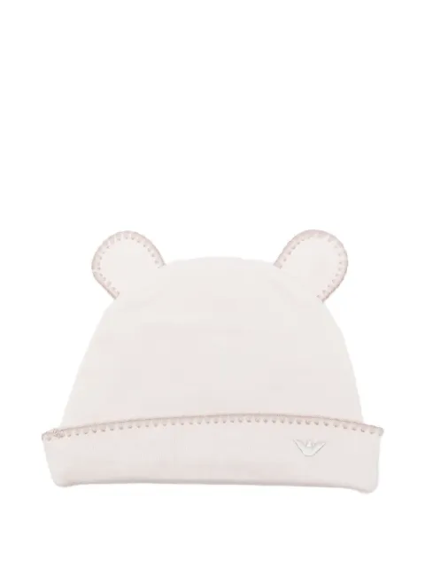 Emporio Armani Kids ear-detail beanie hat