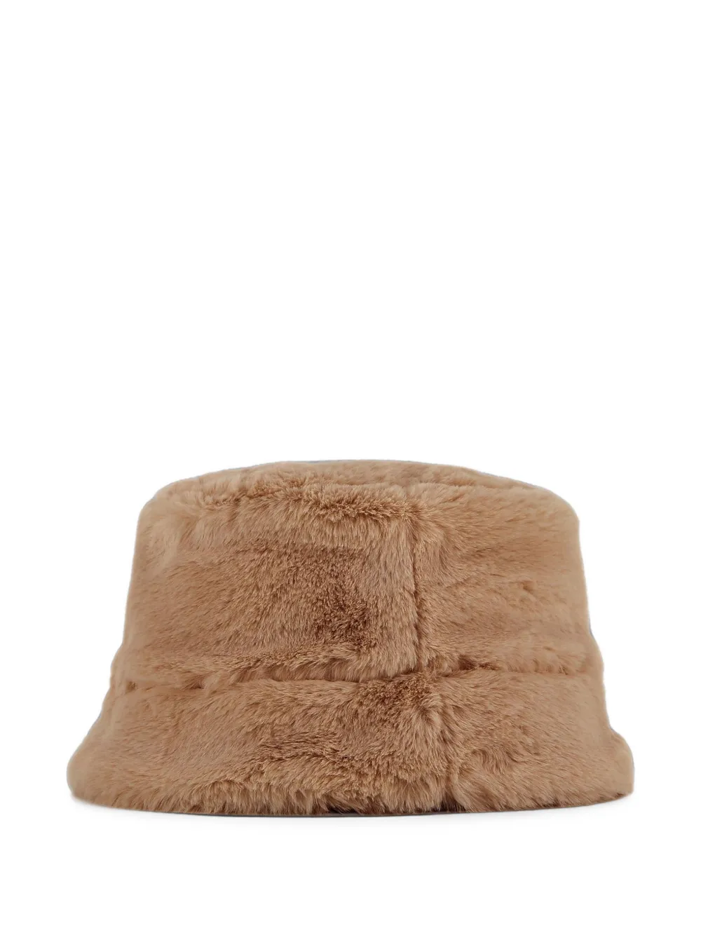Chloé Kids Vissershoed met imitatiebont Beige
