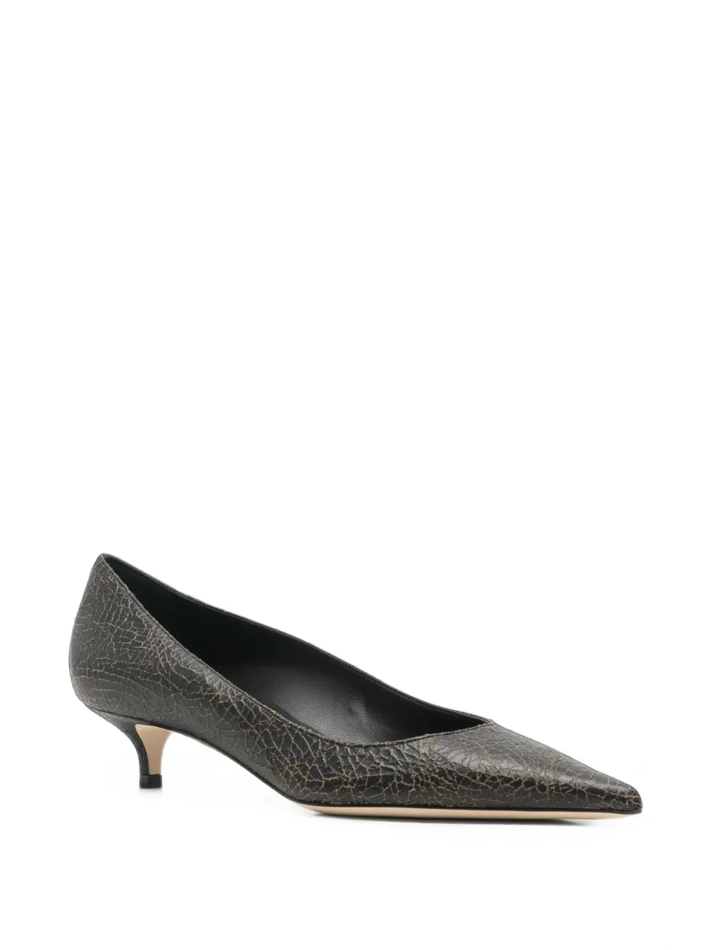 Jimmy Choo Amelia crackle-effect pumps Zwart
