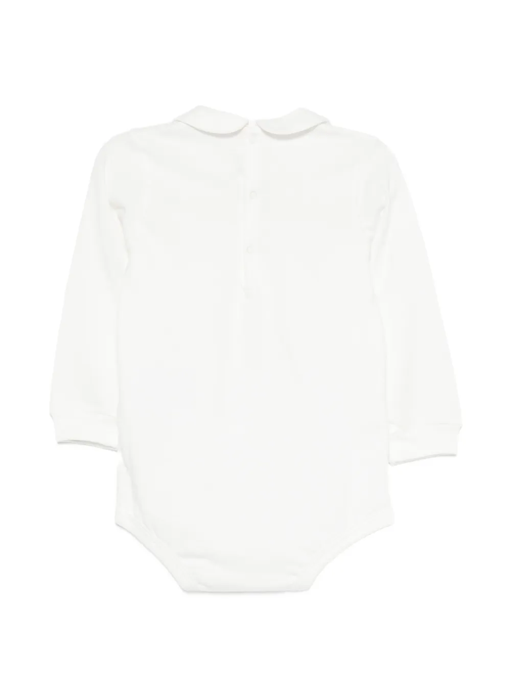 Il Gufo T-shirt met Peter Pan kraag Wit