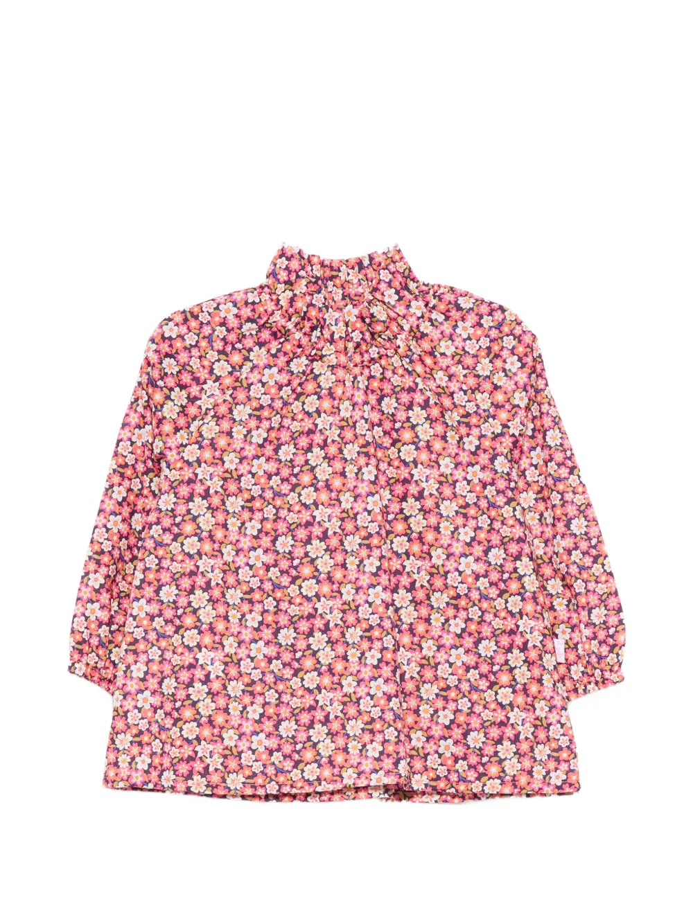 Il Gufo floral-print ruffled shirt - Viola