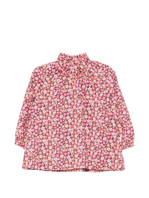 Il Gufo floral-print ruffled shirt