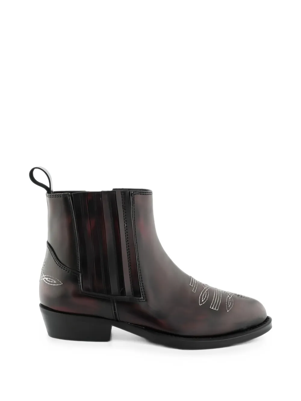Andrea Montelpare embroidered leather boots - Nero