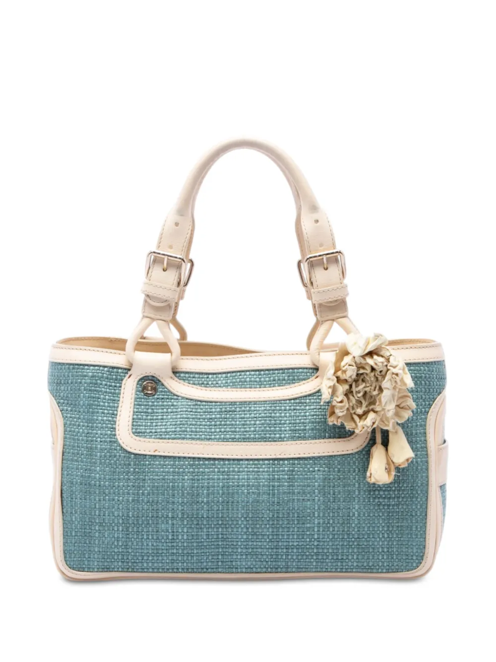 Celine Pre-Owned 2000-2026 Raffia Boogie handbag - Blu