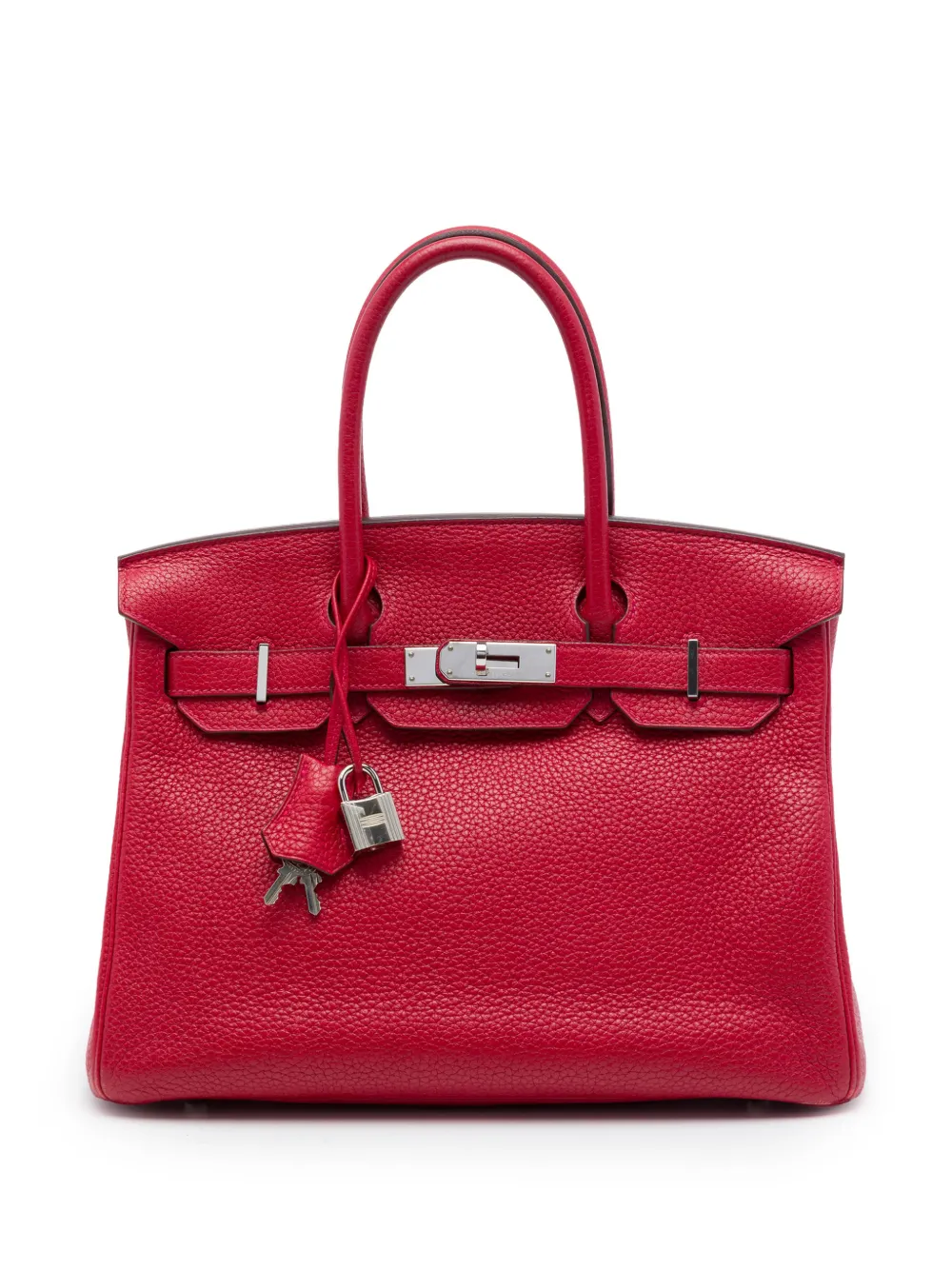 Hermès Pre-Owned 2011 Clemence Birkin Retourne 30 handbag - Rosso