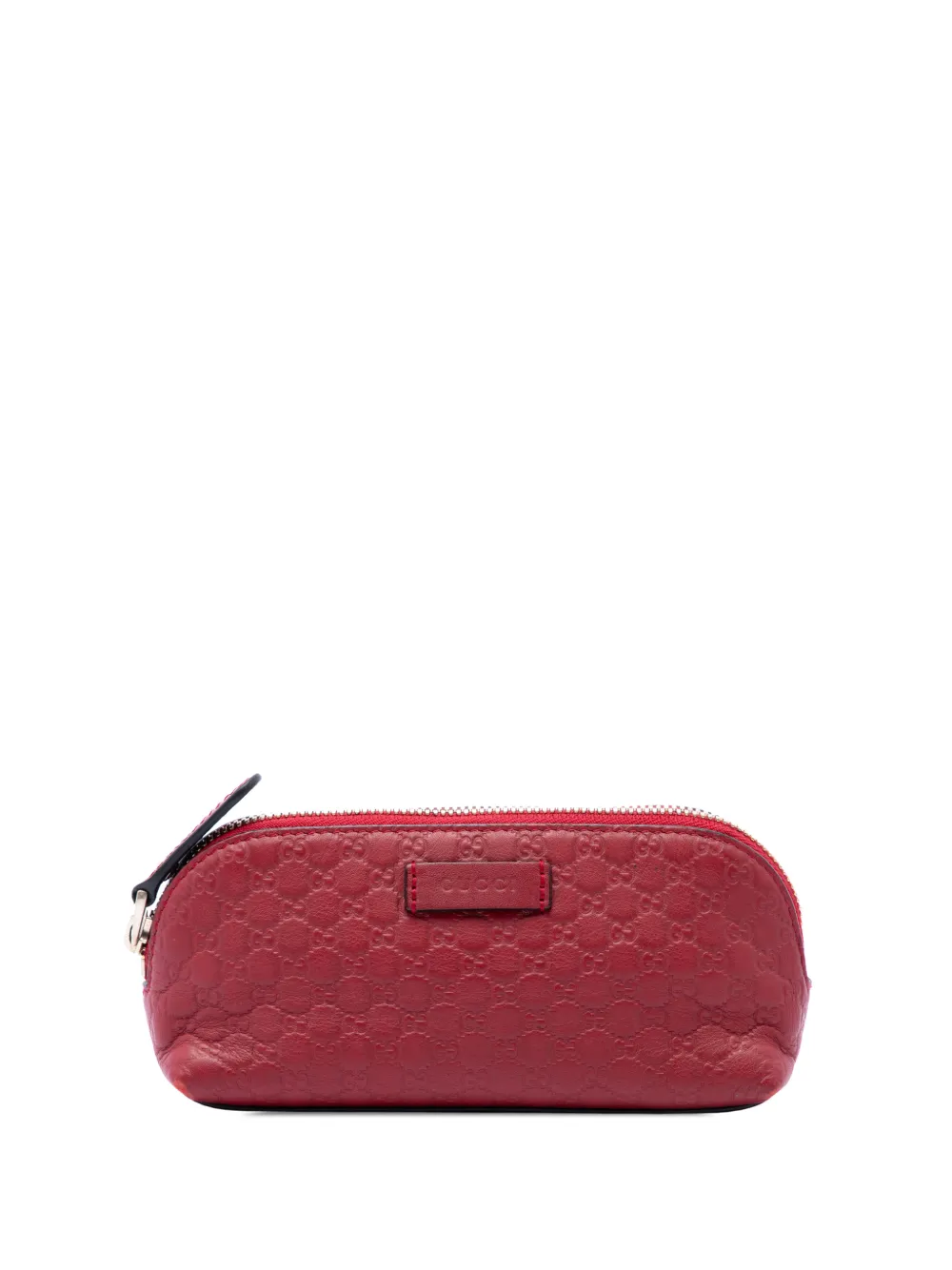 Gucci Pre-Owned 2000-2015 Microguccissima Cosmetic pouch - Rosso