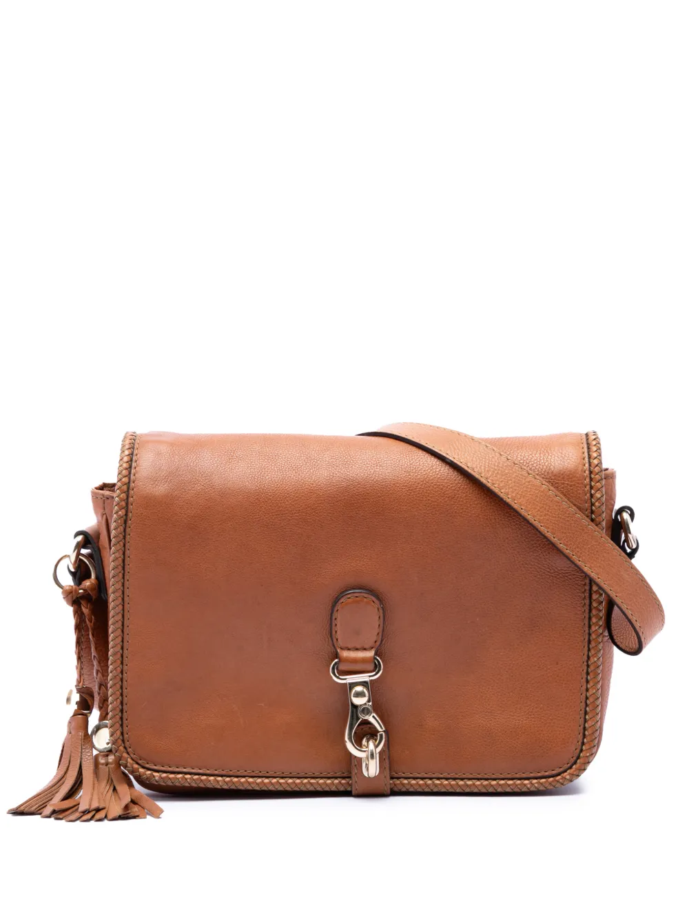 Gucci Pre-Owned Borsa a tracolla Marrakech in pelle di vitello 2016-2026 - Marrone