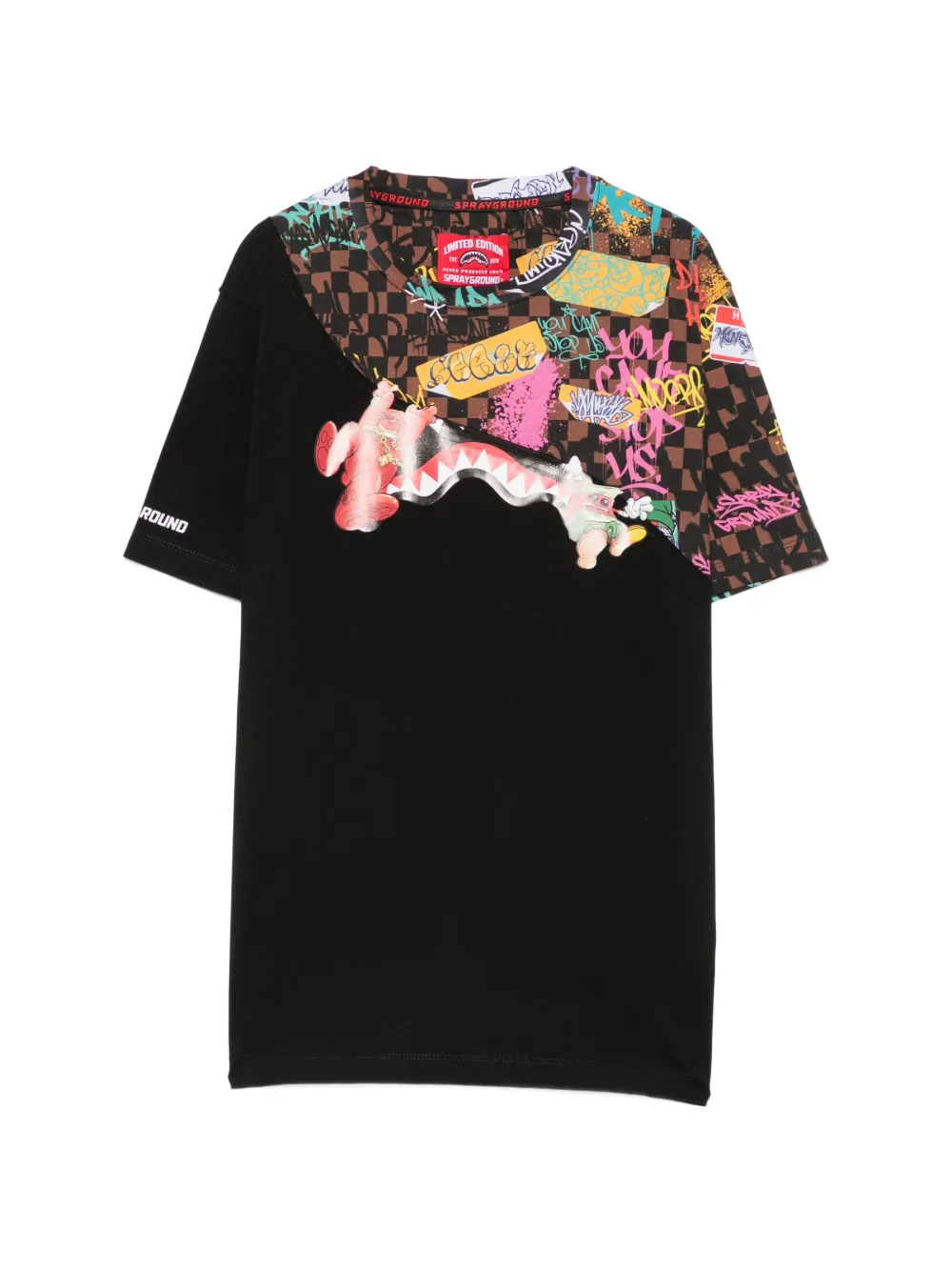 Sprayground Hang In There G graffiti-print T-shirt Zwart