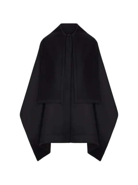 Giorgio Armani layered wool cape coat