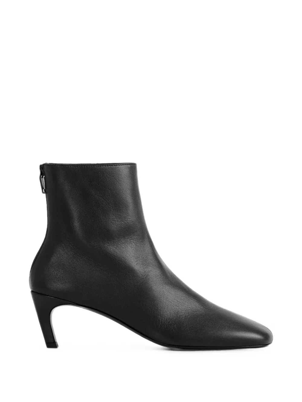 TOTEME nappa mid-heel boots black
