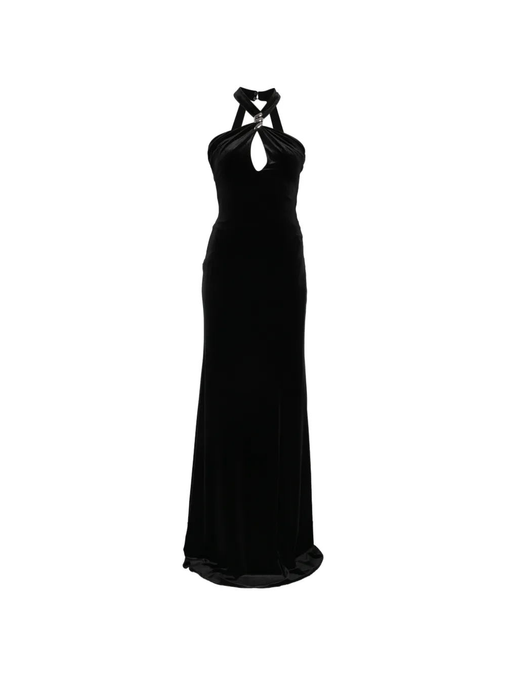 NISSA cut-out halterneck maxi dress